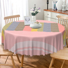 Lofaris Pinky Colorful Pattern Cute Round Tablecloth