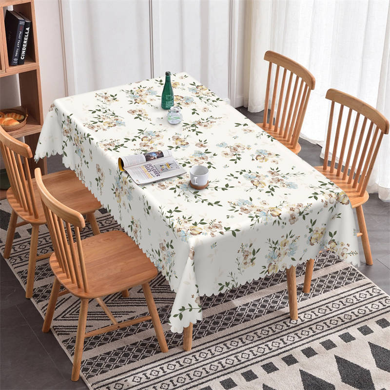 Lofaris Spring Flowers Pattern Square Tablecloth For Kitchen