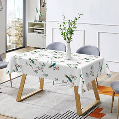 Lofaris Magpie Flower Dining Room Rectangle Tablecloth