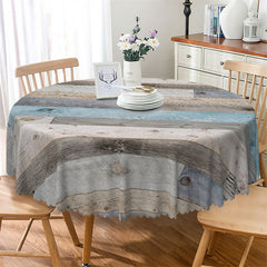 Lofaris Butterfly Floral White Spring Round Tablecloth