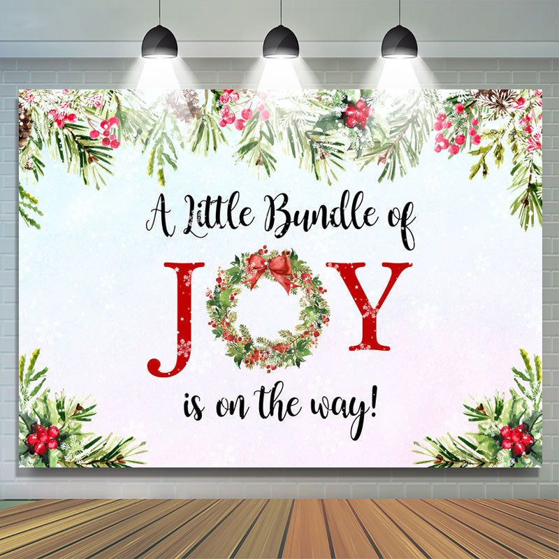 Lofaris A Little Bundle of Joy Is on The Way Baby Shower Backdrop