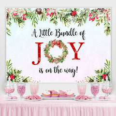 Lofaris A Little Bundle of Joy Is on The Way Baby Shower Backdrop