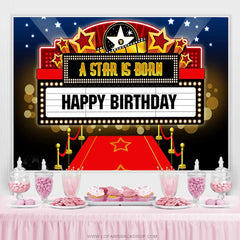 Lofaris A Star Is Born Hallywood Theme Happy Birthday Backdrop