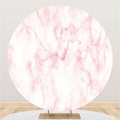 Lofaris Abstract Pink And White Graffiti Art Round Backdrop