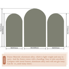 Lofaris Abstracted Pattern Theme Light Grey Arch Backdrop Kit