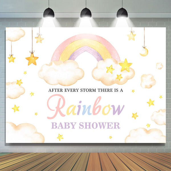Rainbow Baby Shower, Custom Centerpiece, Boho Rainbow Baby Shower, Per