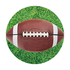 Lofaris American Football In Grass Sport Round Party Backdrop