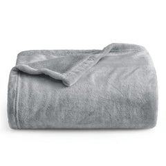 Lofaris Ash Grey Couch 300GSM Lightweight Throw Blanket For Kid