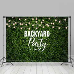 Lofaris Backyard Party Light Leaves Housewarming Backdrop