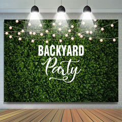 Lofaris Backyard Party Light Leaves Housewarming Backdrop