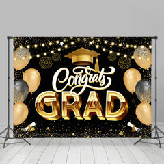 Lofaris Balloon Scroll Spark Happy Graduation Backdrop