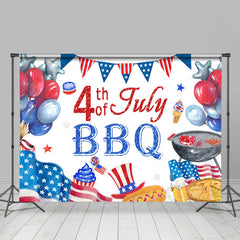 Lofaris Balloons Independence Day Backdrop For 4th Of July BBQ
