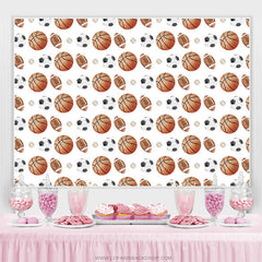 Lofaris Balls Sports Diy Backdrop For Boy Birthday Party