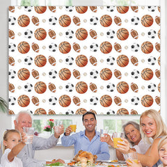 Lofaris Balls Sports Diy Backdrop For Boy Birthday Party