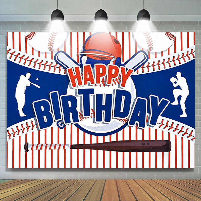 Lofaris Baseball Teens Happy Birthday Backdrop for Boys