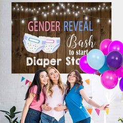 Lofaris Bash To Start A Diaper Stash Theme Baby Shower Backdrop