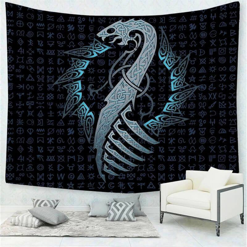 Lofaris Black Mandala Divination Room Decoration Wall Tapestry