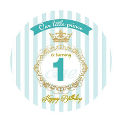 Lofaris Blue Little Prince Is Turning One Birthday Backdrop