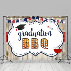 Lofaris Bright Lights Graduation Bbq Wooden Party Backdrop