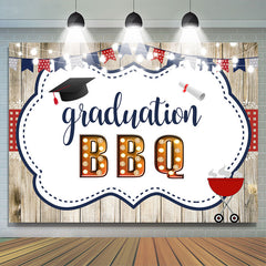 Lofaris Bright Lights Graduation Bbq Wooden Party Backdrop