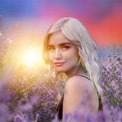 Lofaris Bright Sunshine And Lavender Photo Backdrop For Portrait