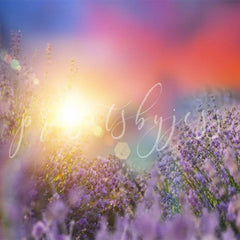 Lofaris Bright Sunshine And Lavender Photo Backdrop For Portrait