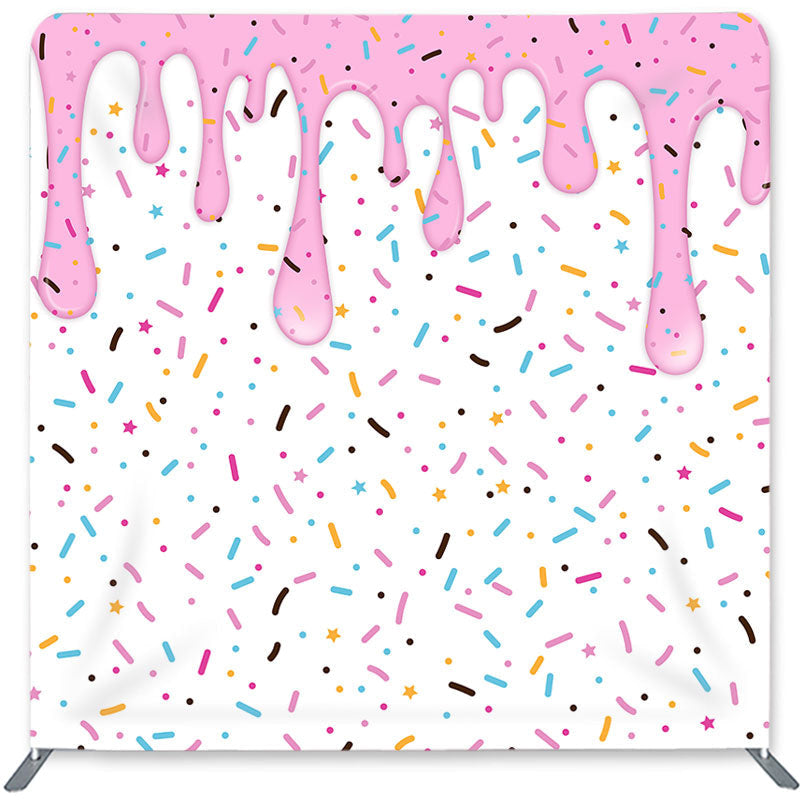 Lofaris Candy And Donut Double-Sided Backdrop for Birthday