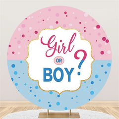 Lofaris Candy Land Girl Or Boy Round Baby Shower Backdrop