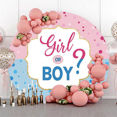 Lofaris Candy Land Girl Or Boy Round Baby Shower Backdrop