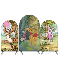 Lofaris Cartoon Character Theme Little Animals Arch Backdrop Kit