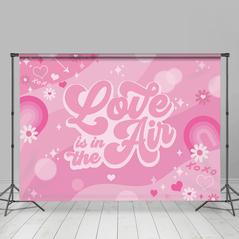 Lofaris Cartoon Love Is In The Air Happy Valetine Backdrop