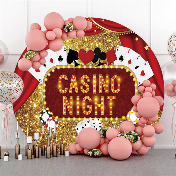 Casino Backdrop Personalized, Casino Theme Party Decorations