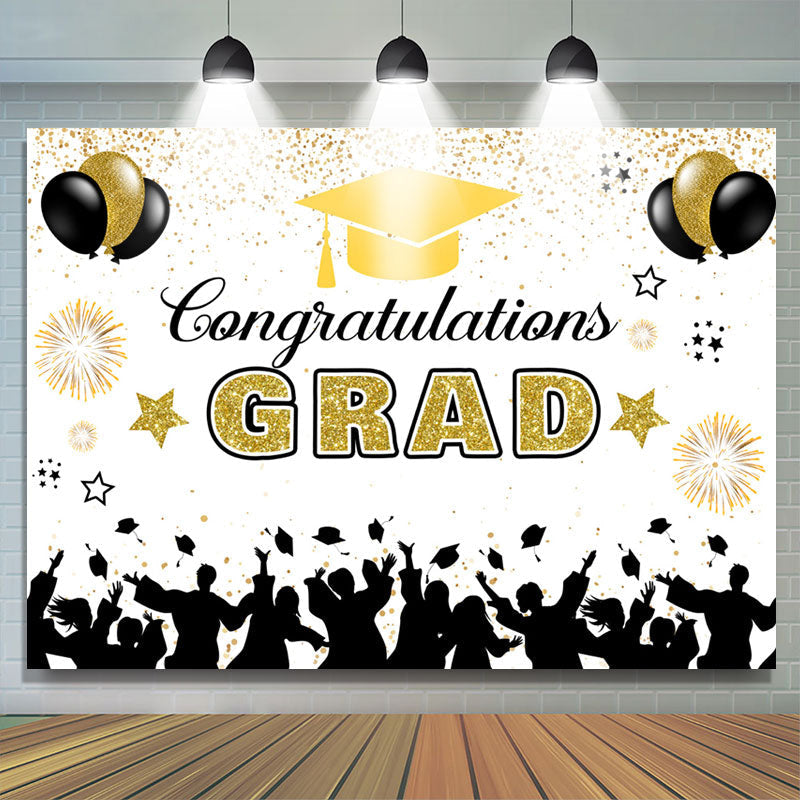 Lofaris Celebration For Graduation Balloon Spark Backdrop