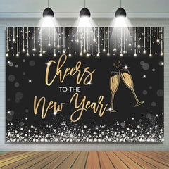 Lofaris Cheers To The New Year Celebration Holiday Backdrop