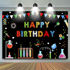 Lofaris Chemistry Laboratory And Abstract Birthday Backdrop