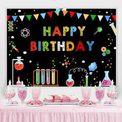 Lofaris Chemistry Laboratory And Abstract Birthday Backdrop