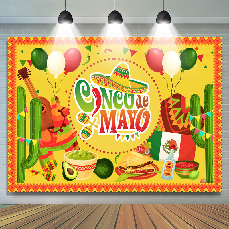 Mexican Fiesta Theme Party Tablecloths, Cinco De Mayo Party