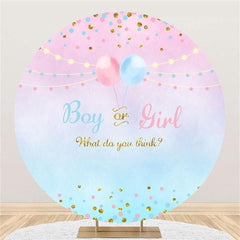 Lofaris Circle Cute Baby Shower Backdrop For Party