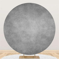 Lofaris Circle Grey Simple Happy Birthday Backdrop For Party