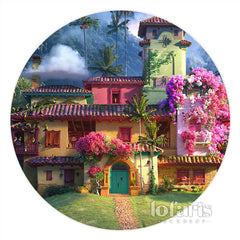 Lofaris Circle Magic Nature Forest House Happy Birthday Backdrop