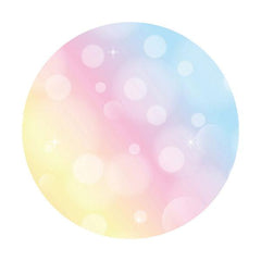 Lofaris Colour Bokeh Circle Baby Shower Party Backdrop For Girl