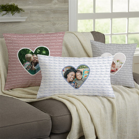 Photo Gallery Pillow, Custom Pillows, Home Decor