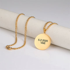 Lofaris Custom 18k Gold Plated Forever Promise Name Necklace