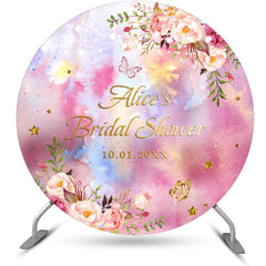 Lofaris Custom Floral Spring Butterfly Circle Backdrop