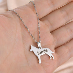 Lofaris Custom Little Cute Animal 18k Gold Plated Name Necklace