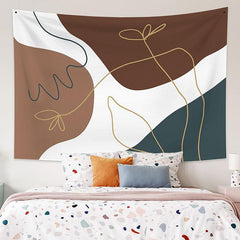 Lofaris Cute Sketch Abstract Bohemian Art Decor Wall Tapestry