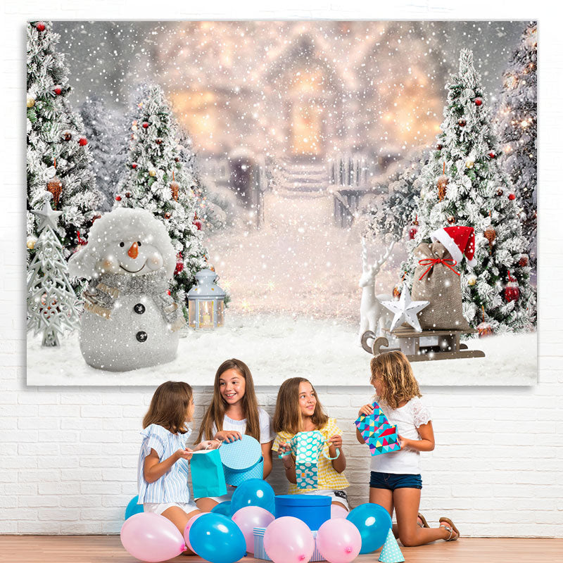 Lofaris Personalized Name Snowman Family Blankets Christmas Gifts