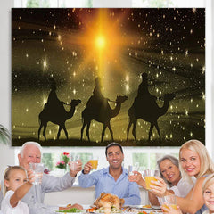 Lofaris Desert Camel Starlight Holy Baby Shower Banner