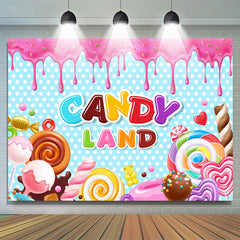 Lofaris Dots Iridescent Candy Land Party Backdrop For Girl