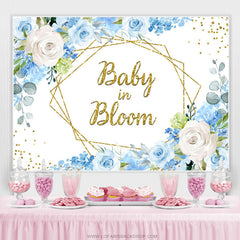 Lofaris Elegant Sweet Baby In Bloom Gender Reveal Backdrop